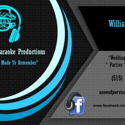 Snow's DJ & Karaoke Productions - Please feel free to share our business card with anyone you know who might be in need of a DJ!