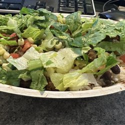 Chipotle Mexican Grill - Steak bowl extra rice and extra lettuce