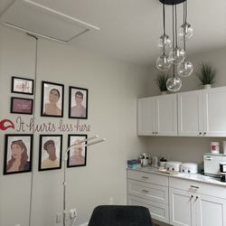 One of the private rooms.
