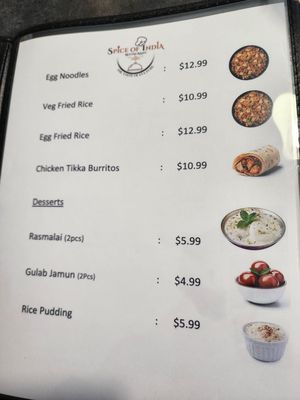 Menu photo 2 Spice Of India Fillmore, UT