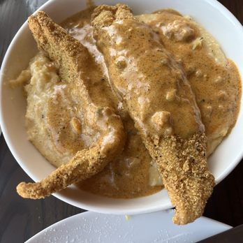 Eat My Biscuits - Catfish, cheese grits with seafood remoulade - Breakfast & Brunch Near Me - East Point, Georgia Eat My Biscuits - Catfish, cheese grits with seafood remoulade - Breakfast & Brunch Near Me - East Point, Georgia