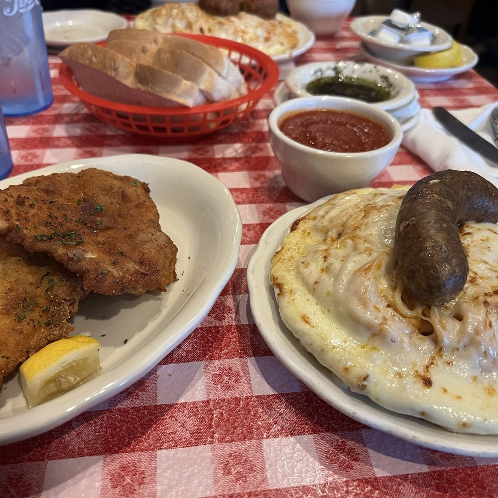 Chef's Restaurant - Spaghetti Parm Chicken Cutlet Sausages - Italian Near Me - Buffalo, New York Chef's Restaurant - Spaghetti Parm Chicken Cutlet Sausages - Italian Near Me - Buffalo, New York