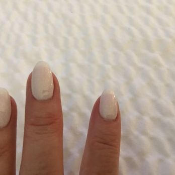 Glam Nail Bar - Simple and classic white sparkle! - Nail Salons Near Me - Tampa, Florida Glam Nail Bar - Simple and classic white sparkle! - Nail Salons Near Me - Tampa, Florida