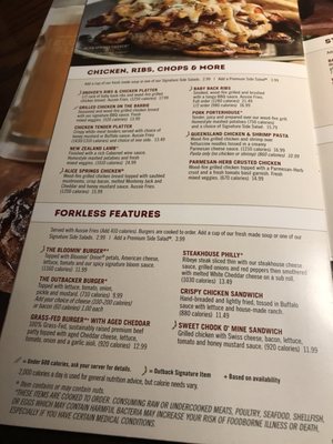 Menu photo 4 Outback Steakhouse Springfield, NJ