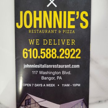 Johnnies Restaurant & Pizza - Take home menu - Pizza Near Me - Bangor, Pennsylvania Johnnies Restaurant & Pizza - Take home menu - Pizza Near Me - Bangor, Pennsylvania