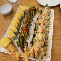 Wasabi Sushi & Grill - Left is mango and lobster.
