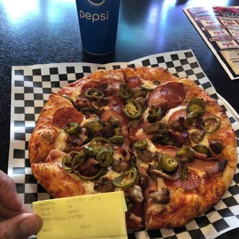 Pizza Pirates - Meat lovers add jalapeños $10.76 lunch - Pizza Near Me - Ontario, California