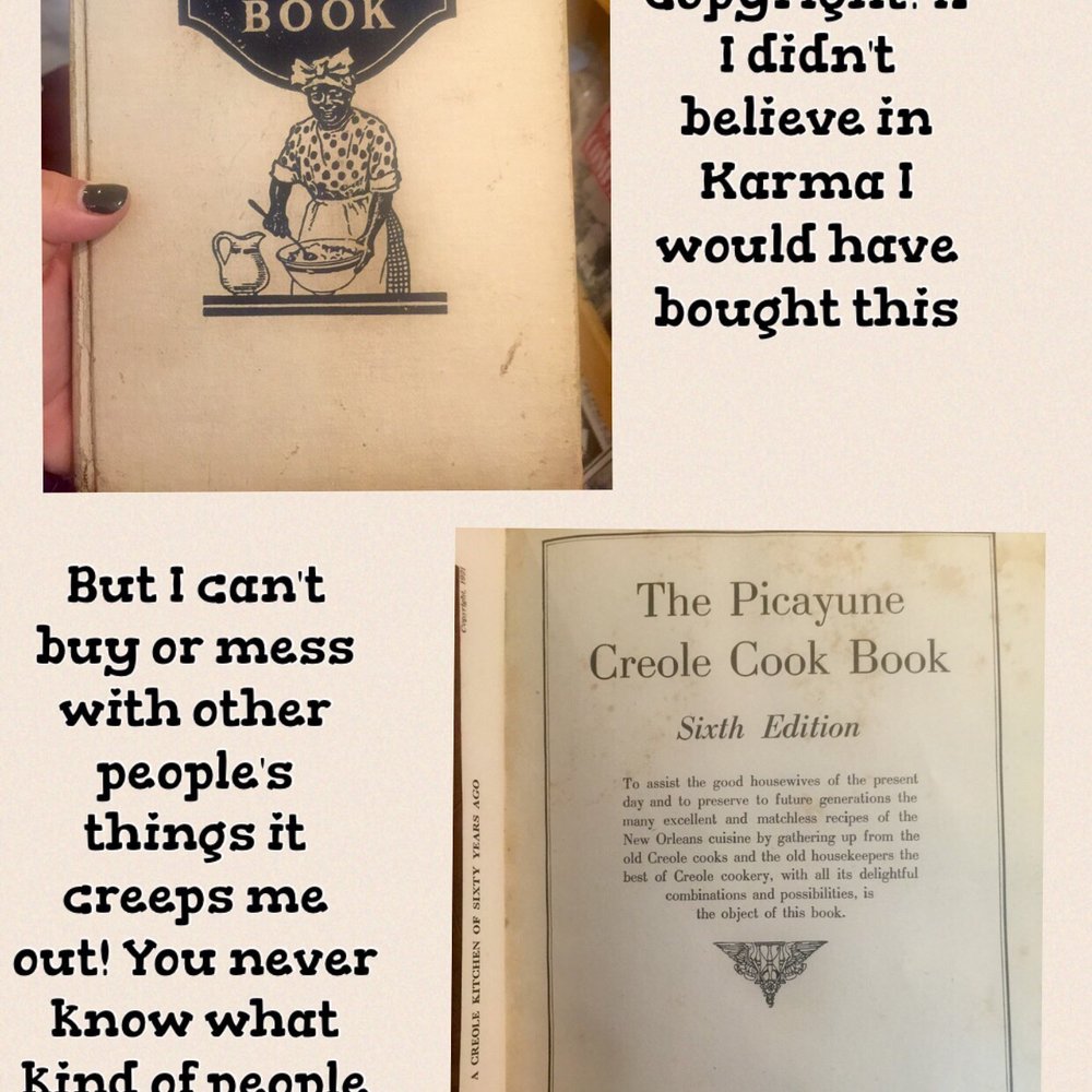 Pasadena Antique Mall - Amazing cookbook with authentic French creole dishes ... But I don't buy other people's juju. Is that weird of me? - Antiques Near Me - Pasadena, California