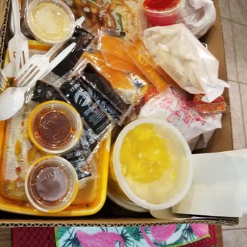 He Sheng Chinese Restaurant - Our takeout box. Well priced, just not very good. - Chinese Near Me - Winter Park, Florida