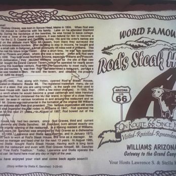 Rod's Steak House - Steakhouses Near Me - Williams, Arizona