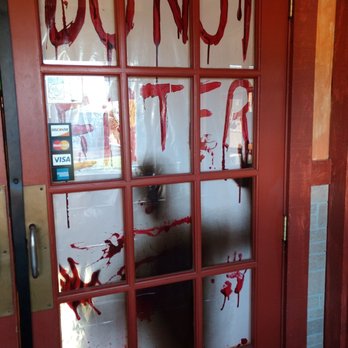 Happy Cinco De Mayo - a bloody door with a don't enter sign - Buffets Near Me - Dublin, Virginia