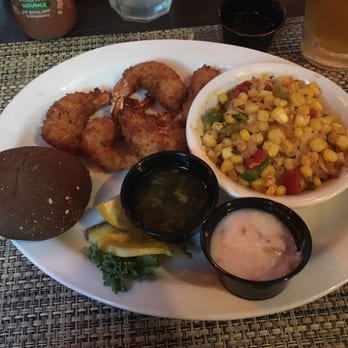 Old Channel Inn - Special was coconut shrimp. Veggie de jour spicy corn with onions and peppers. It was hot but good! - New American Near Me - Montague, Michigan Old Channel Inn - Special was coconut shrimp. Veggie de jour spicy corn with onions and peppers. It was hot but good! - New American Near Me - Montague, Michigan