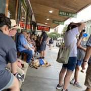 Photo of Schilos Delicatessen - San Antonio, TX, United States. The wait outside