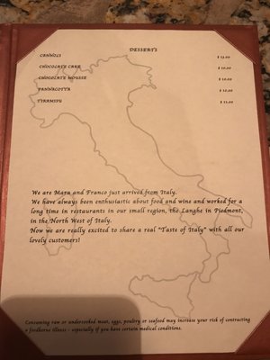 Menu photo 6 La Casa Della Pasta Tampa, FL