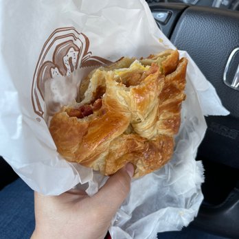 Bingo Donuts - Thick hearty Bacon egg and cheese croissant !!! - Donuts Near Me - Fresno, California