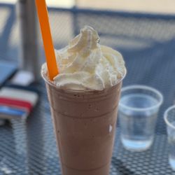 Glacier Homemade Ice Cream & Gelato - Chocolate shake with whipped cream