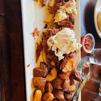 BRGR Bar - HASH BENNY
english muffin, housemade corned beef hash, two poached eggs & hollandaise served w/ homefries (14) - I had them hold the sauce - Burgers Near Me - Portsmouth, New Hampshire BRGR Bar - HASH BENNY
english muffin, housemade corned beef hash, two poached eggs & hollandaise served w/ homefries (14) - I had them hold the sauce - Burgers Near Me - Portsmouth, New Hampshire
