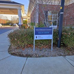 MacGregor Downs Health Center - Outside side parking lot view.