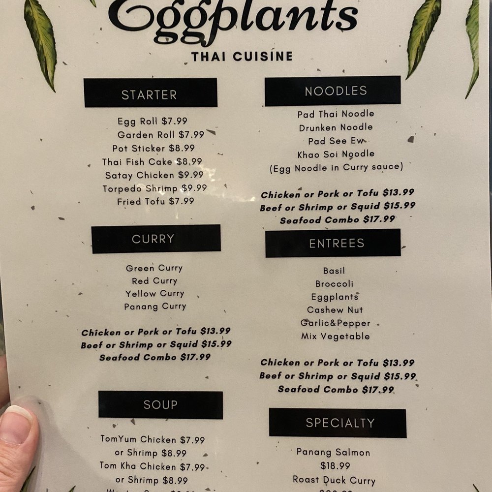 Eggplants Thai Cuisine - Main menu - Thai Near Me - Temecula, California Eggplants Thai Cuisine - Main menu - Thai Near Me - Temecula, California