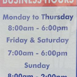 Cuevas Barbershop - Business hours