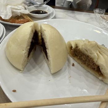 88 Baobao - B5.Red Bean Bun(1) and B1.Pork Bun(1) - Chinese Near Me - McKinney, Texas