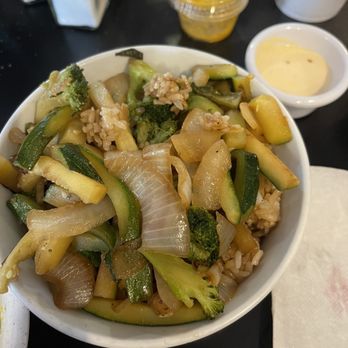 Jo Hibachi - Veggie Hibachi and their delicious yum yum sauce - Japanese Near Me - Conway, South Carolina