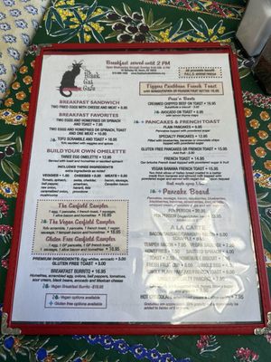 Menu photo 2 The Black Cat Cafe Devon, PA