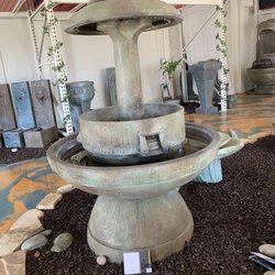Backyard Blessings Garden Center - Layered Mushroom Fountain