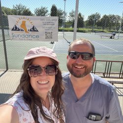 Sundance Foot and Ankle - Stopping by the Fiesta Days tennis tourney to see our sponsorship banner! We are proud sponsors of community events such as this!