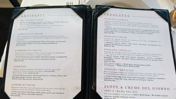Menu photo 1 La Cappella Puerto Vallarta, JAL