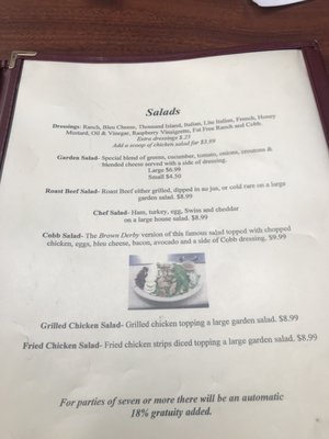 Menu photo 3 Abby's Blacksburg, VA