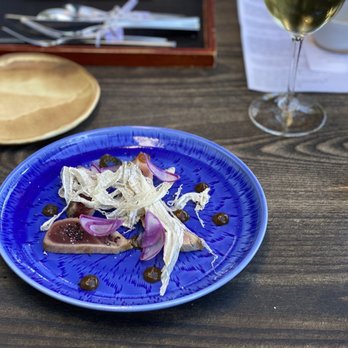 Madcap - Charred tuna carpaccio with ponzu gel and radish - New American Near Me - San Anselmo, California