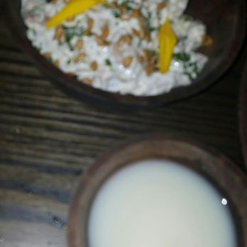 Roister - Hot sauce and chicken salad (come with the chicken dish) - New American Near Me - Chicago, Illinois