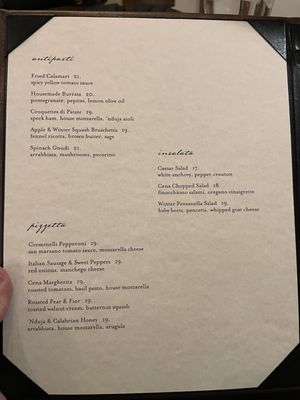 Menu photo 1 Cena Ristorante Park City, UT Menu photo 1 Cena Ristorante Park City, UT