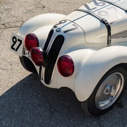 Full Throttle Wraps & Graphics - We can recreate any vintage or hard to find graphic, like original racing numbers on this BMW 328 Roadster from the 1939 Le Mans!