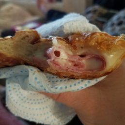 a half eaten pastry a half eaten pastry