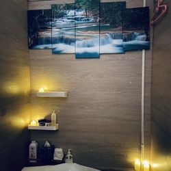 Inside a massage space