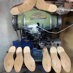 Park Shoe Repair - Full soles in the process
