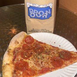 One slice of pepperoni