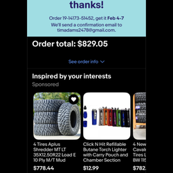 FedEx Office Ship Center - Screenshot of the order confirmation for the delivery of the package in question