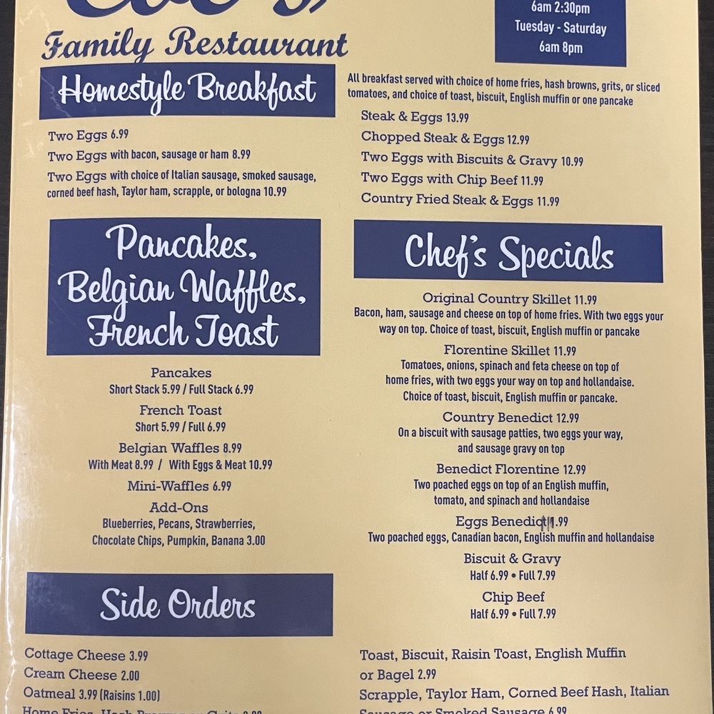 Menu Menu