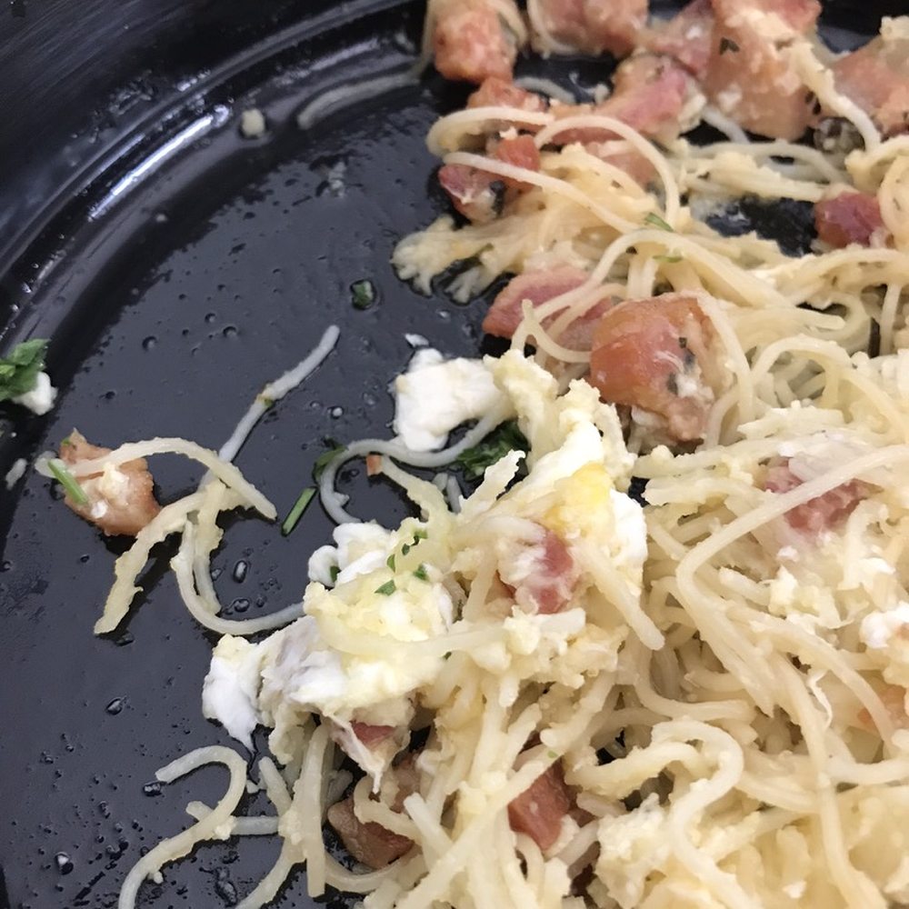Piazza Gavi - Scrambled egg with pasta, advertised as carbonara. Not recommended. Try the Bolognese instead. - Italian Near Me - Tucson, Arizona Piazza Gavi - Scrambled egg with pasta, advertised as carbonara. Not recommended. Try the Bolognese instead. - Italian Near Me - Tucson, Arizona