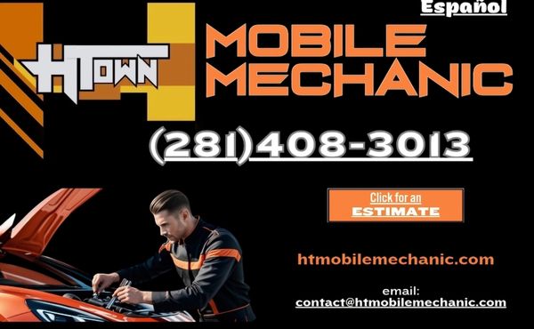 HTOWN MOBILE MECHANIC (281)408-3013 - HTown Mobile Mechanic offers an extensive
range of quality automotive repair services.
We offer regular maintenance and repairs
(engine, brakes, suspension, electrical and
a/c & heating) on all car makes and models.
HTown Mobile Mechanic ofrece un extenso
rango de mantenimiento y reparaciones
automovilisticas como motor, frenos,
suspensio, electricidad y aire acondicionado
y calefacción para toda marca y modelo de
vehiculo HTOWN MOBILE MECHANIC (281)408-3013 - HTown Mobile Mechanic offers an extensive
range of quality automotive repair services.
We offer regular maintenance and repairs
(engine, brakes, suspension, electrical and
a/c & heating) on all car makes and models.
HTown Mobile Mechanic ofrece un extenso
rango de mantenimiento y reparaciones
automovilisticas como motor, frenos,
suspensio, electricidad y aire acondicionado
y calefacción para toda marca y modelo de
vehiculo