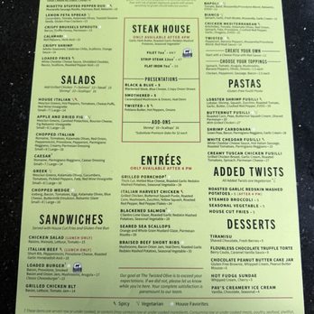 The Twisted Olive - Gluten free menu - Italian Near Me - North Canton, Ohio The Twisted Olive - Gluten free menu - Italian Near Me - North Canton, Ohio