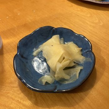 Toyoda Sushi - $5 tiny plate of ginger we got charged three times. Never paid for extra ginger. Guess you can charge for it but $5? Really? - Sushi Bars Near Me - Seattle, Washington