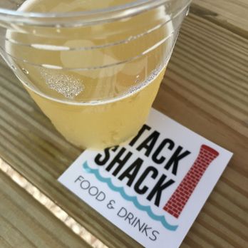 Stack Shack - Enjoying a brew by the water - Food Trucks Near Me - Plymouth, Massachusetts