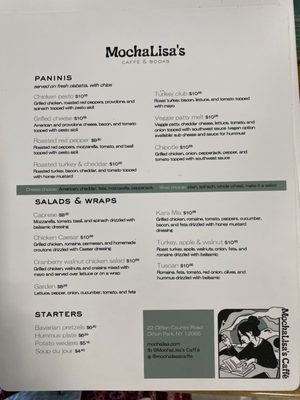 Menu photo 3 MochaLisa's Caffé Clifton Park, NY