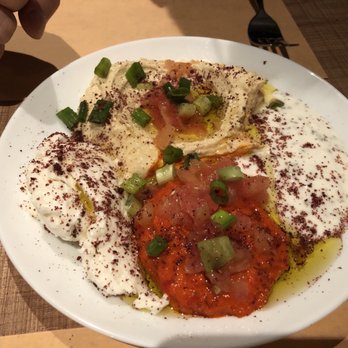 Wild Thyme - Four different flavour dips come with the nann. Must try it. - Lebanese Near Me - New Westminster, British Columbia Wild Thyme - Four different flavour dips come with the nann. Must try it. - Lebanese Near Me - New Westminster, British Columbia
