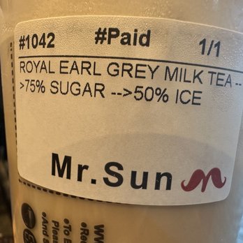 Mr Sun Tea - Bubble Tea Near Me - Mountain View, California