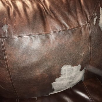 Ashley Store - One of the damaged seat covers - Furniture Stores Near Me - Austin, Texas